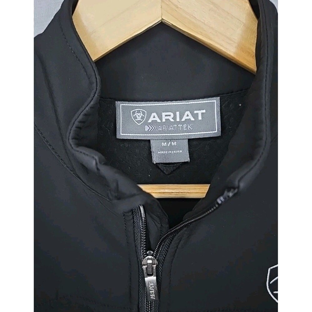 Ariat Women's Team Softshell Jacket, Sz Medium, Black Ariat Tek - Picture 8 of 11